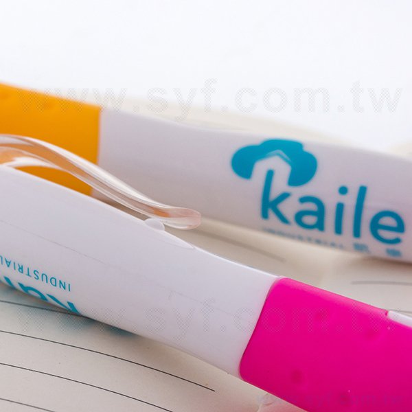 廣告筆-造型防滑筆管環保禮品-單色原子筆-工廠客製化印刷贈品筆